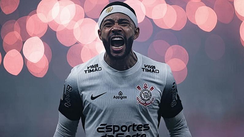 Jogador Memphis Depay comemora a conquista do título do Paulistão 2025 pelo Corinthians (Foto: Reprodução)