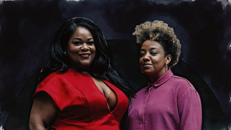 Cantora lírica Latonia Moore e diretora Grace Passô em colagem fotográfica (Foto: Reprodução)