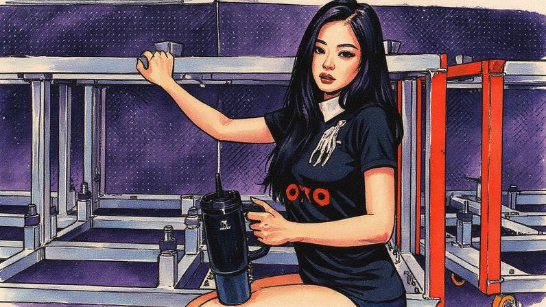 Jennie do BLACKPINK lança sua primeira colaboração com a Stanley 1913, apresentando duas novas garrafas de água da linha Luxe. (Foto: Reprodução)