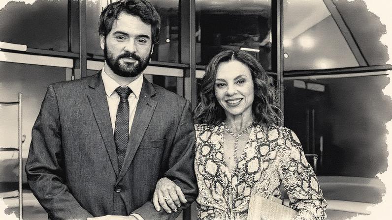 Túlio Starling e Carla Marins em cena da peça 'Três Graças' (Foto: Reprodução)