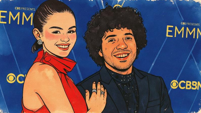 Selena Gomez compartilhou a surpresa de seu noivo Benny Blanco em sua casa após retornar da cerimônia do Emmy 2025 (Foto: Reprodução)