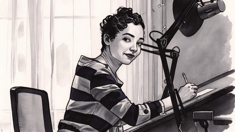 Ilustradora Bilquis Evely, primeira brasileira a vencer o Prêmio Eisner, posando para a foto (Foto: Reprodução)