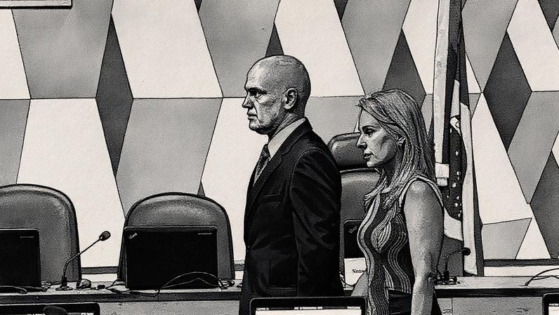 Alexandre de Moraes e sua esposa, Viviane, estão sob sanções da Lei Magnitsky (Foto: Reprodução)