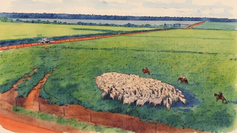 Roncador vende cerca de 50.000 bois por ano para a JBS, com contratos de longo prazo (Foto: Reprodução)