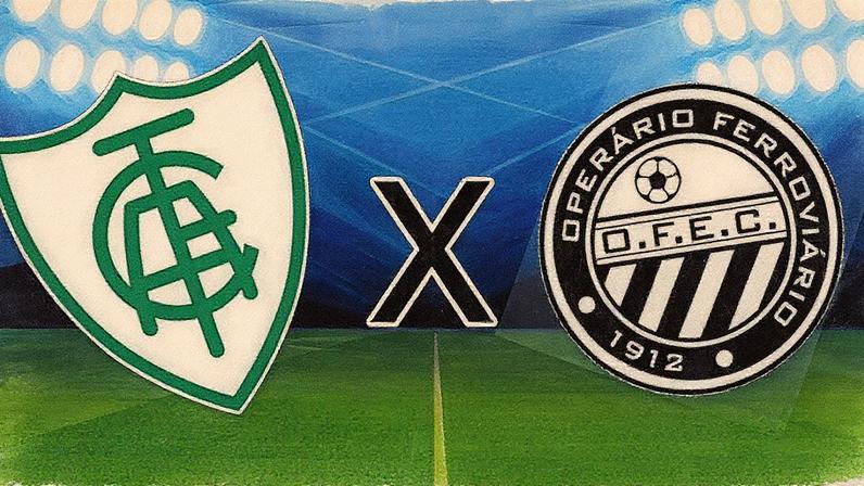 América-MG e Operário se enfrentam em partida da Série B (Foto: Reprodução)