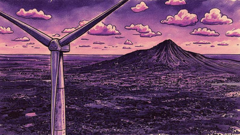 Parque eólico com turbinas em funcionamento no Rio Grande do Norte (Foto: Reprodução)