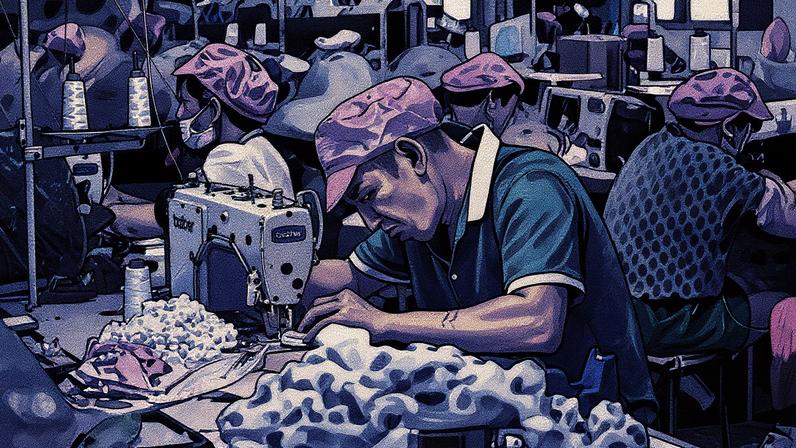 Funcionário em uma fábrica na província de Guangdong, China (Foto: Reprodução)