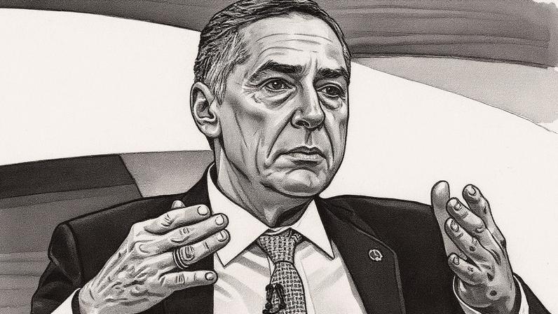 Ministro Luís Roberto Barroso, presidente do STF, durante o programa Roda Viva (Foto: Reprodução)