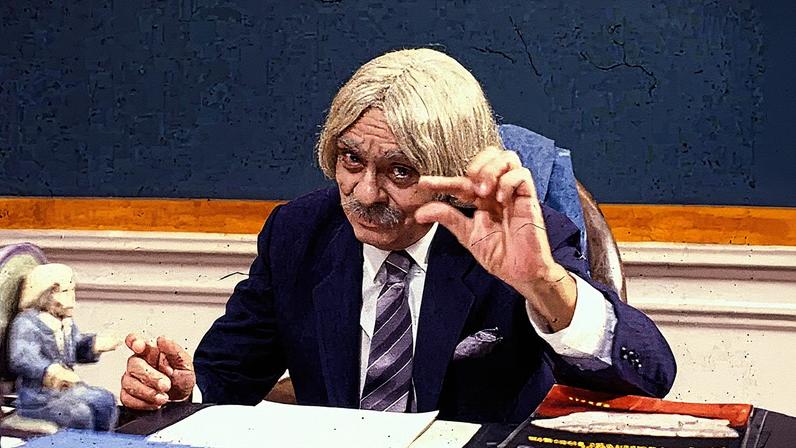 Chico Anysio interpreta o professor Raimundo em cena da TV Globo (Foto: Reprodução)