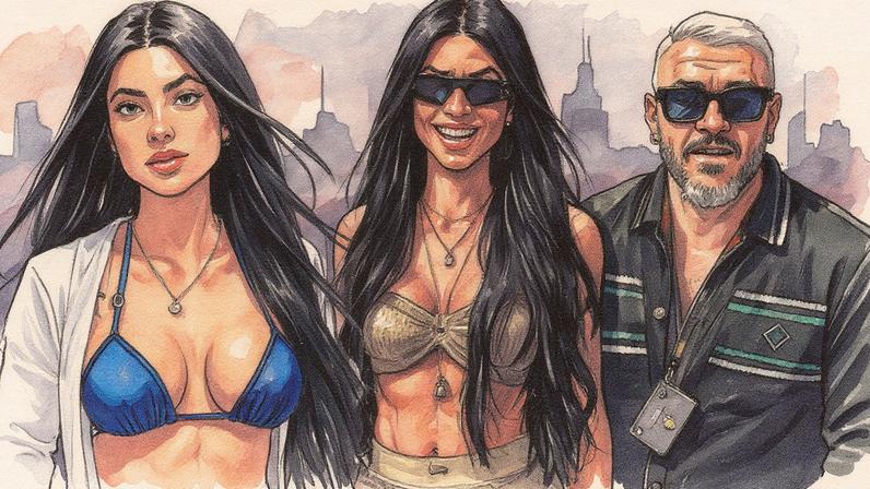 Rayane Figliuzzi é a namorada de Belo (Foto: Reprodução)