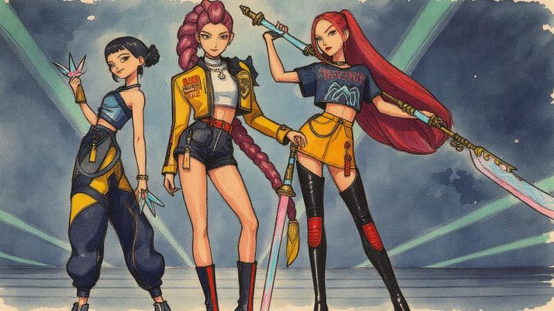 'Golden' dos 'KPop Demon Hunters' é o número 1 por sexta semana na parada de singles do Reino Unido (Foto: Reprodução)