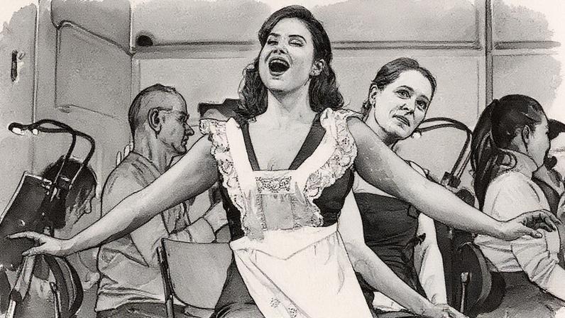 Soprano da Casa de Ópera de Zurique em retrato (Foto: Reprodução)