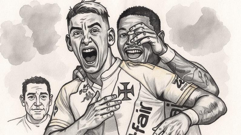 Vasco vence Bahia de virada (3 a 1) em São Januário. Arbitragem polêmica com João Vitor Gobi e gols de Coutinho e Puma marcam duelo. Vasco respira. Foto: Repróduo/Instagram/@vascodagama
