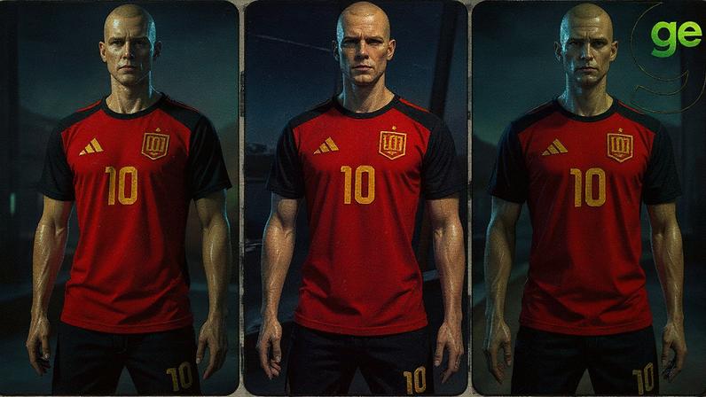 1 de 8 Nova camisa da Argentina reúne tons de uniformes em que o país conquistou a Copa do Mundo — Foto: Camilo Pinheiro Machado