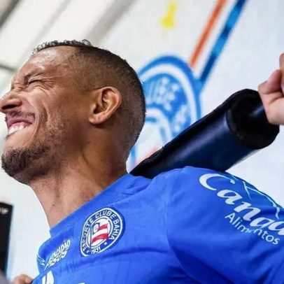 Zagueiro titular do Bahia recebe tratamento antes do duelo com o Vasco