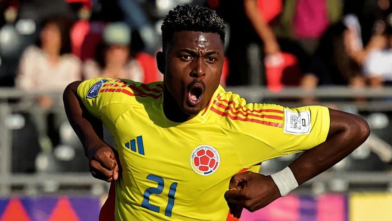 Atacante Néiser Villarreal foi artilheiro da Copa do Mundo Sub-20 em 2025 (Foto: Javier Torres/AFP)