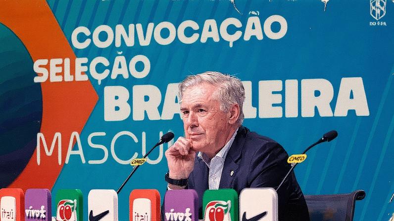 Carlo Ancelotti anuncia convocação da Seleção Brasileira para Data Fifa de novembro (Foto: Rafael Ribeiro / CBF)