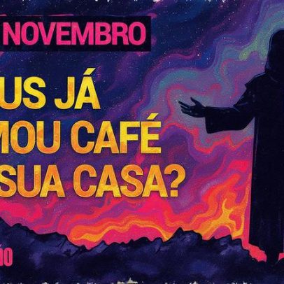 Jesus toma café em casa durante o devocional