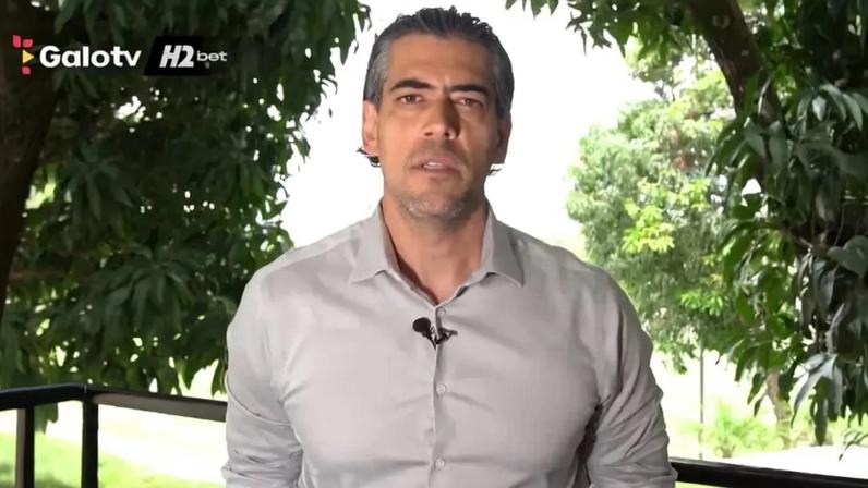 Paulo Bracks em vídeo de pronunciamento (Reprodução Atlético)