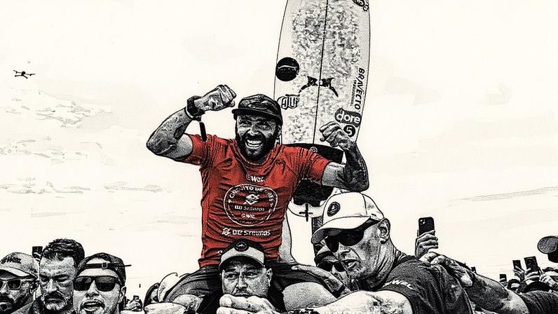 Jadson André vence WSL. (Foto: Pedro Paiva / WSL Brasil).