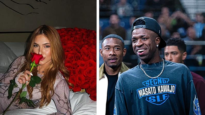 Virginia e Vinicius Júnior