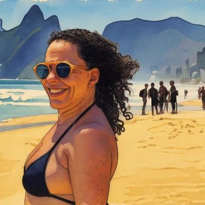 Bebel Gilberto posa de biquíni em praia carioca e antecipa álbum comemorativo