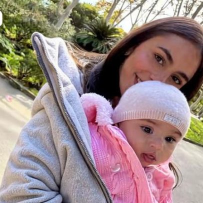 Irmã de Bruna Biancardi agita a web com cliques fofos de Mel e Mavie