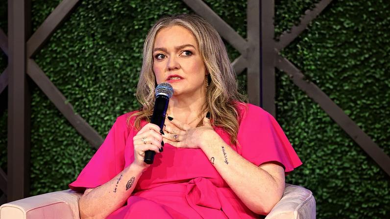 Colleen Hoover issued a scathing response when asked about the Justin Baldoni and Blake Lively legal drama. Getty Images for Sony Pictures