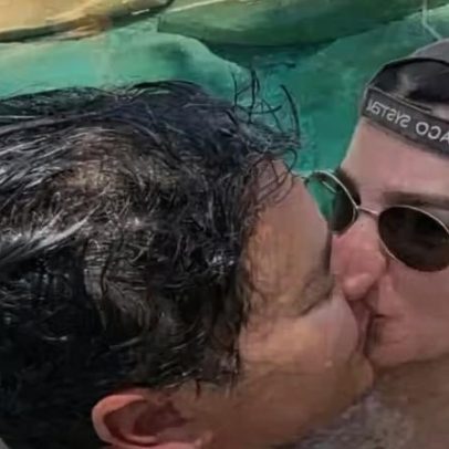 Vera Viel e Rodrigo Faro curtem dia romântico na ilha artificial da mansão