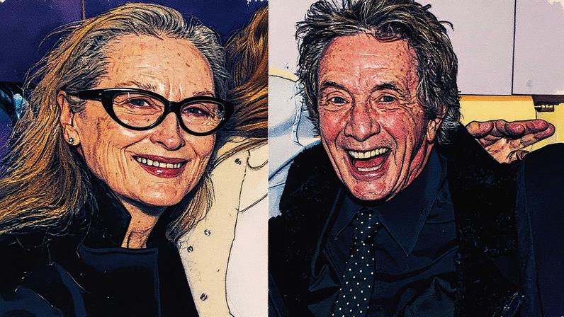 Meryl Streep e Martin Short fazem rara aparição pública — Foto: Getty Images