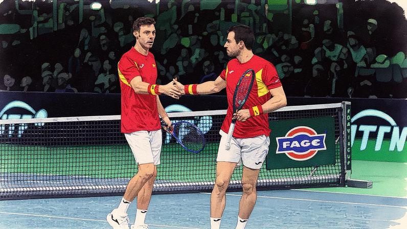 Marcel Granollers e Pedro Martinez Foto: Davis Cup