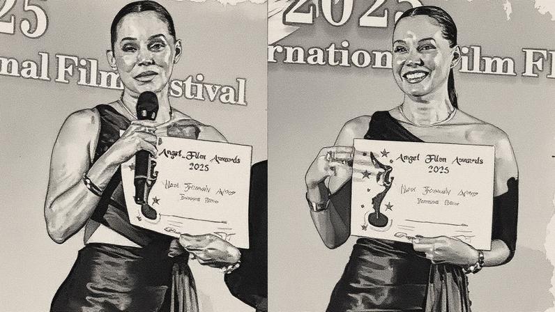 Mônica Carvalho é eleita melhor atriz em premiação de cinema em Mônaco — Foto: Divulgação